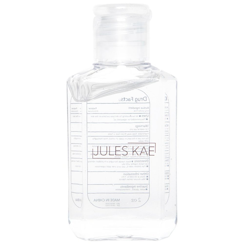 Jules Kae Leather Hand Sanitizer Keychain Black - Picture 3 of 4